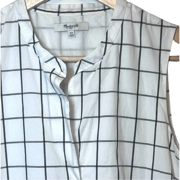 Madewell Grid Print Dress - Picture 6 of 11